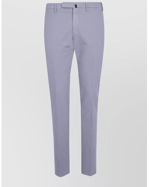 Incotex Chino Pants Regular Fit Belt Loops - Blue