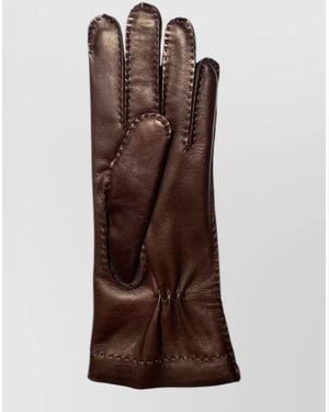 Restelli Cashmere Gloves - Brown