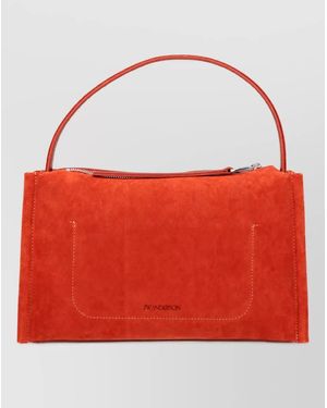 JW Anderson Leather Clutch Bag - Red