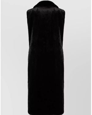 BB COUTURE Faux Fur Waistcoat - Black