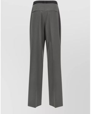 ARMARIUM Juno Tailored Trousers Featuring Belt Loops - Grey
