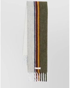Marni Wool Scarf - White