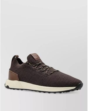 Tod's Textured Leather Low-Top Sneakers - Multicolor