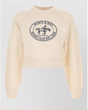 Sporty & Rich Wool Jumper - Natural