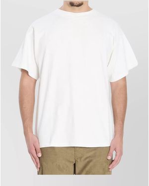 The Row Boxy Cut Cotton T-Shirt With Short Sleeves - White
