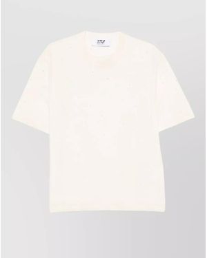 Golden Goose Cotton Embellished Short-Sleeve T-Shirt - White