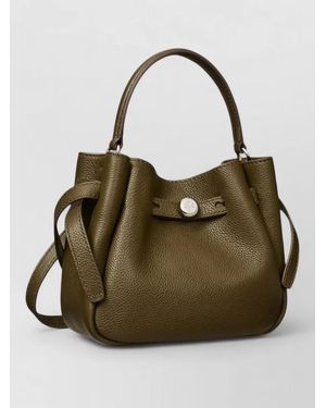 Tory Burch Romy Mini Leather Bucket Bag - Green