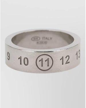 Maison Margiela Engraved Ring - Grey
