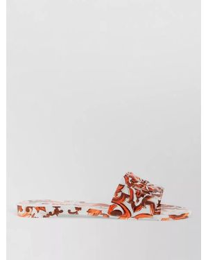 Dolce & Gabbana Maiolica Print Slides - Pink