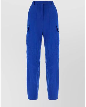 Ferragamo Lyocell Cargo Trousers - Blue