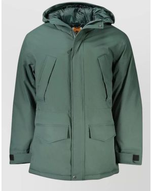 Timberland Quilted Hooded Puffer Jacket - Green