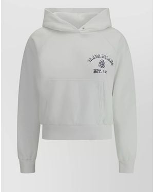 Prada Cotton Hoodie - Gray