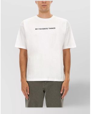 Aspesi Cotton Printed T-Shirt - White
