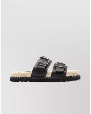 Castañer Leather Flat Sandals - Multicolour