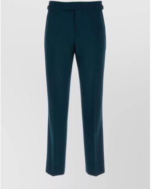 Vivienne Westwood Wool Regular-Fit Straight-Leg Trousers - Blue