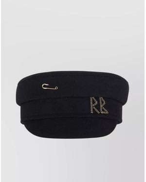 Ruslan Baginskiy Casual Hat With Safety Pin Detail - Black