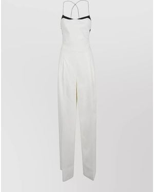 Tom Ford Silk Jumpsuit Bias Cut Evening Dress - White