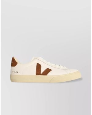 Veja Leather Low-Top Trainers - Natural