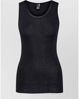 CALIDA Scoop Neck Sleeveless Stretch Knit Top - Black