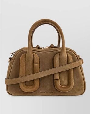 Marc Jacobs The Bauletto Suede Shoulder Bag - Brown