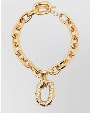 Rabanne Xl Link Necklace Chunky Chain Pendant - Metallic