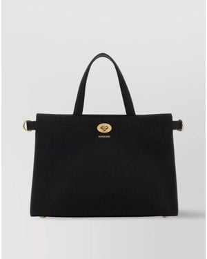 Burberry Cotswolds Small Leather Shoulder Bag - Black