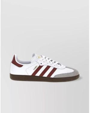 adidas Originals Suede-Accented Sneakers With Contrasting Sole - Metallic