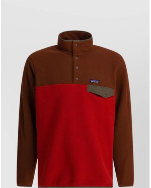 Patagonia Lightweight Snap-T Fleece Jacket Design - Red