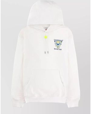 CASABLANCA Cotton Hoodie - White