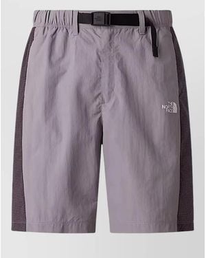 The North Face Tailored Bermuda Shorts Belt Loops Side Panels - Purple