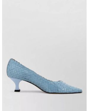 LA ROSE Wooden Pumps - Blue