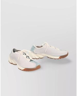 Our Legacy Low-Top Leather Trainers Suede Inserts - Natural