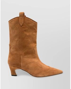Ermanno Scervino Leather Ankle Boots - Brown
