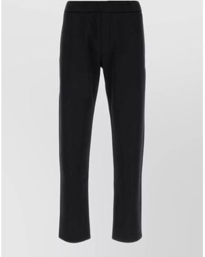 Prada Technical Fabric Slim Fit Mid Rise Pants - Black