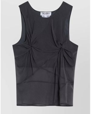 The Attico Silk Tank Top - Blue