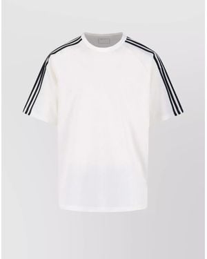 Y-3 Ribbed Crew Neck Short Sleeve T-Shirt - White