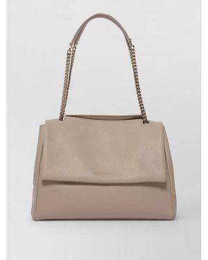 Orciani Leather Crossbody Bag - Natural