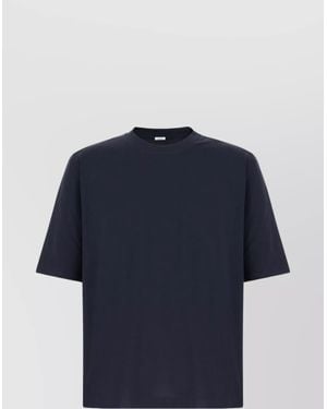 Malo Stretch Cotton Crew Neck T-Shirt - Blue