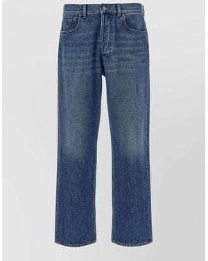 Valentino Garavani Denim Regular-Fit Straight-Leg Jeans - Blue