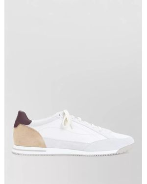 Brunello Cucinelli Leather Low-Top Trainers - White