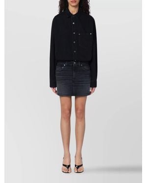 Haikure Denim Mini Dress - Black