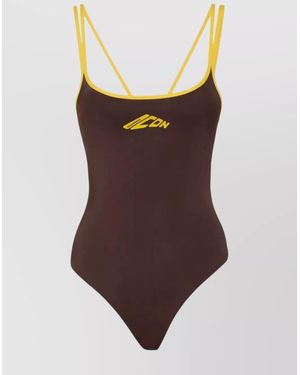 DSquared² Iconic Swimsuit With Double Spaghetti Straps - Brown