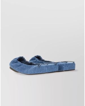 Jacquemus Cotton Ballerina Shoes - Blue