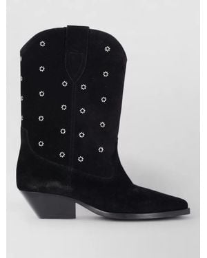 Isabel Marant Leather Ankle Boots - Black