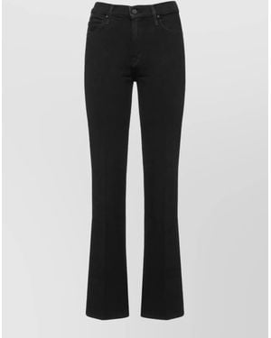 Mother Straight-Leg Jeans - Black