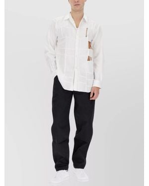 Comme des Garçons Cotton Cutout Shirt - White