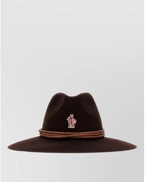 Moncler Wool Fedora Hat - Brown