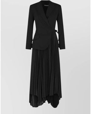 Jonathan Simkhai Ambretta Wrap Dress Acetate Blend - Black