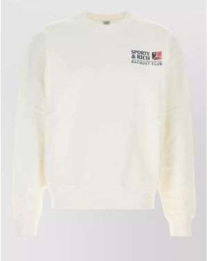 Sporty & Rich Cotton T-Shirt - White