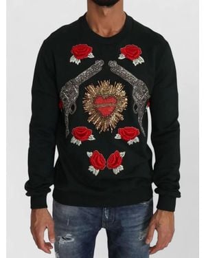 Dolce & Gabbana Embellished Sweatshirt - Black